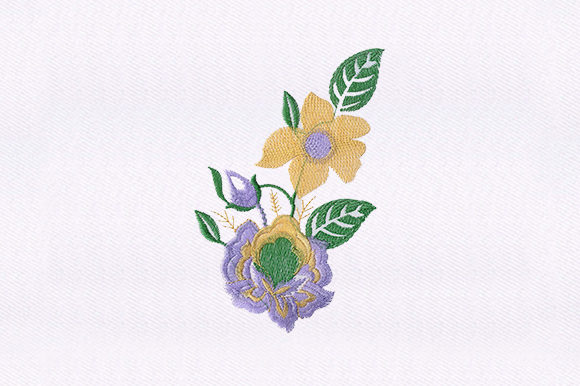 Flower Bush Design Review for Business Embroidery
