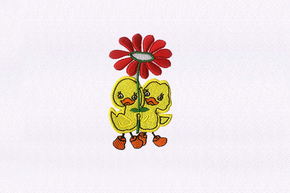 Flower Ducklings: A Seasonal Embroidery Staple