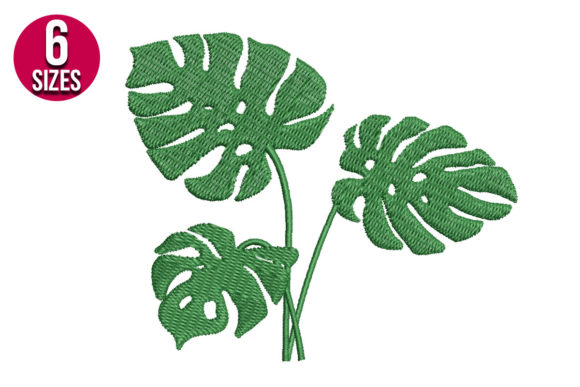 Monstera Plant: A Fresh, Modern Embroidery Design for Meaningful Gifts