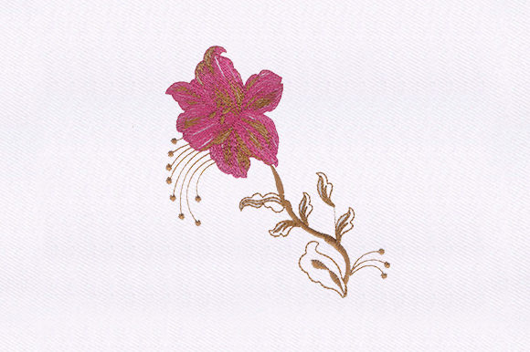 Pink Flower Design: A Thoughtful Embroidery Choice for Meaningful Gifts