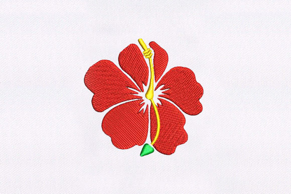 Red Fancy Flower Embroidery Design Review