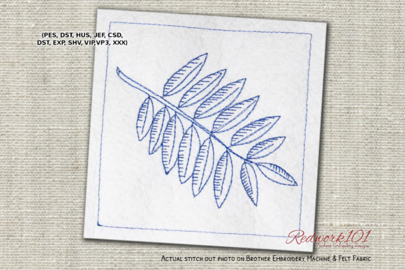Rowan Leaf Bluework: A Boutique Sweatshirt Embroidery Review
