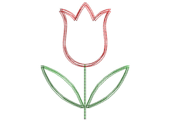 Tulip Scribble Stitch